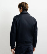 Blouson col chemise marine - IZAC