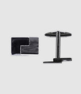 Boutons de manchette rectangle en métal - IZAC