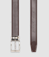 Ceinture ajustable réversible double marron - IZAC