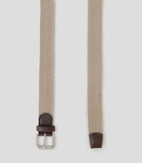 Ceinture tressée beige - IZAC