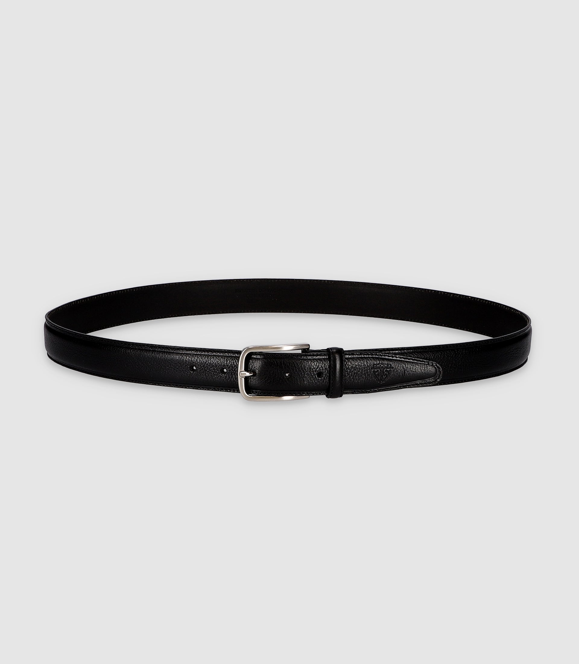 Ceinture en cuir 35mm ajustable noire CUI - IZAC