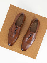 Chaussures derby en cuir marron - IZAC