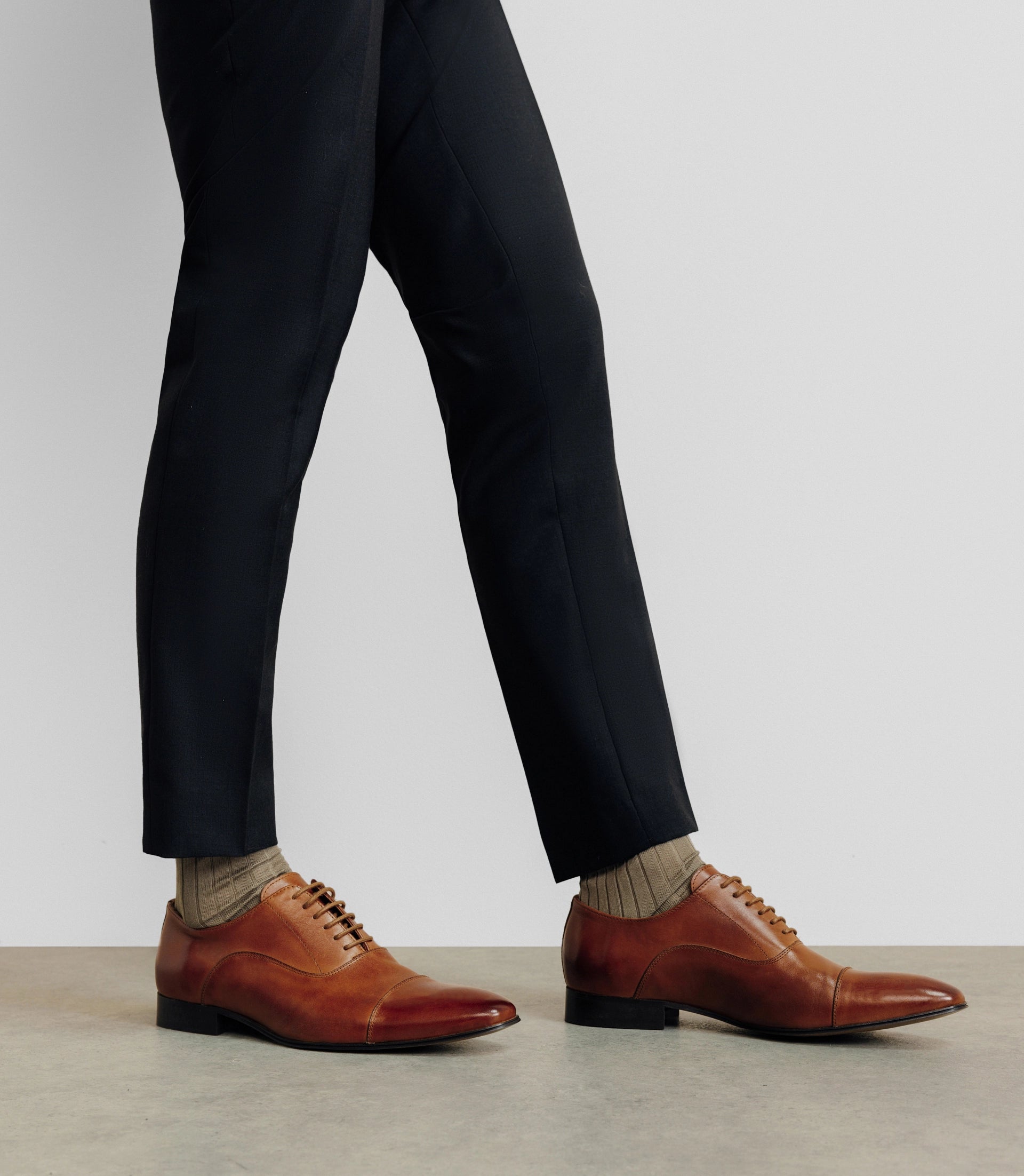 Chaussures richelieu en cuir marron - IZAC