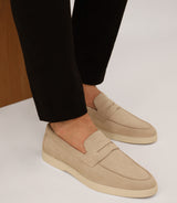 Mocassin en daim ecru - IZAC