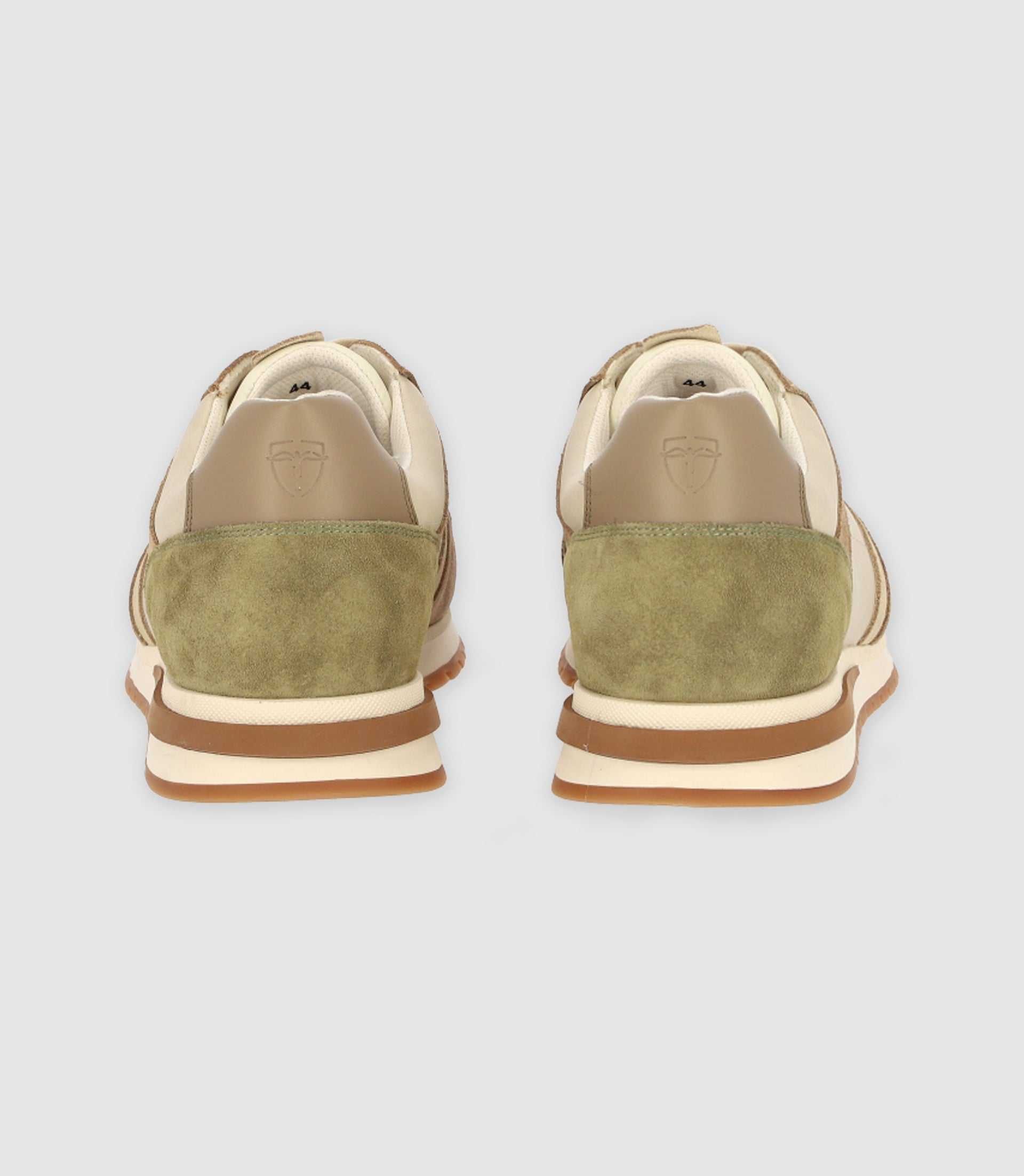 Sneakers beige et kaki - IZAC