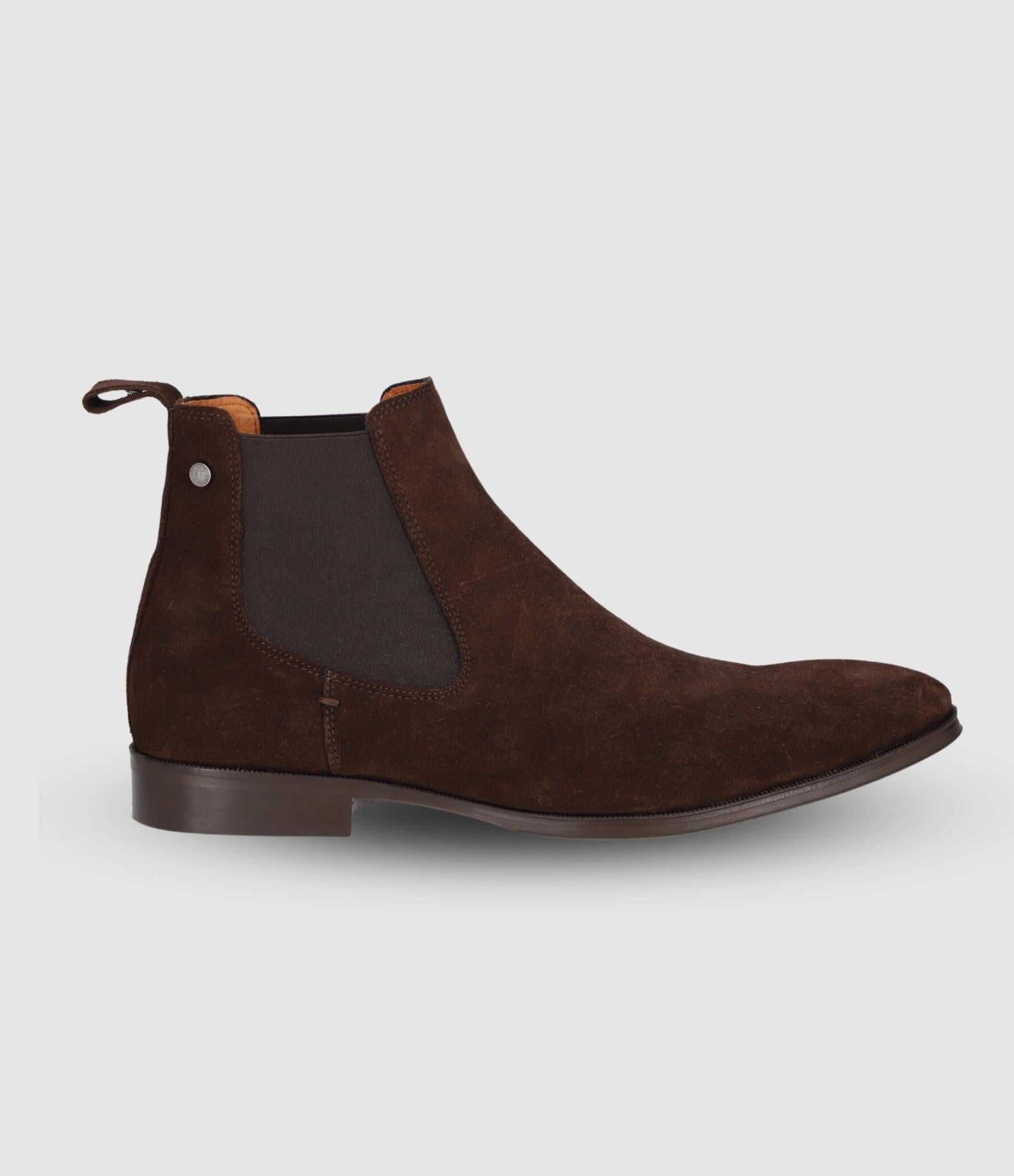 Bottines élastiques en suède marron OPHELI - IZAC
