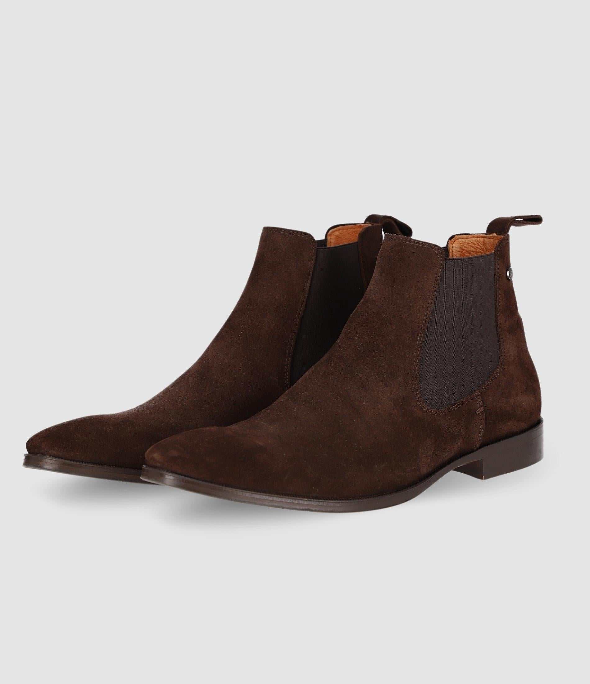 Bottines élastiques en suède marron OPHELI - IZAC