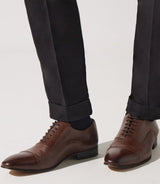 Richelieu en cuir marron OREGON - IZAC