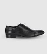 Richelieu en cuir noir OREGON - IZAC