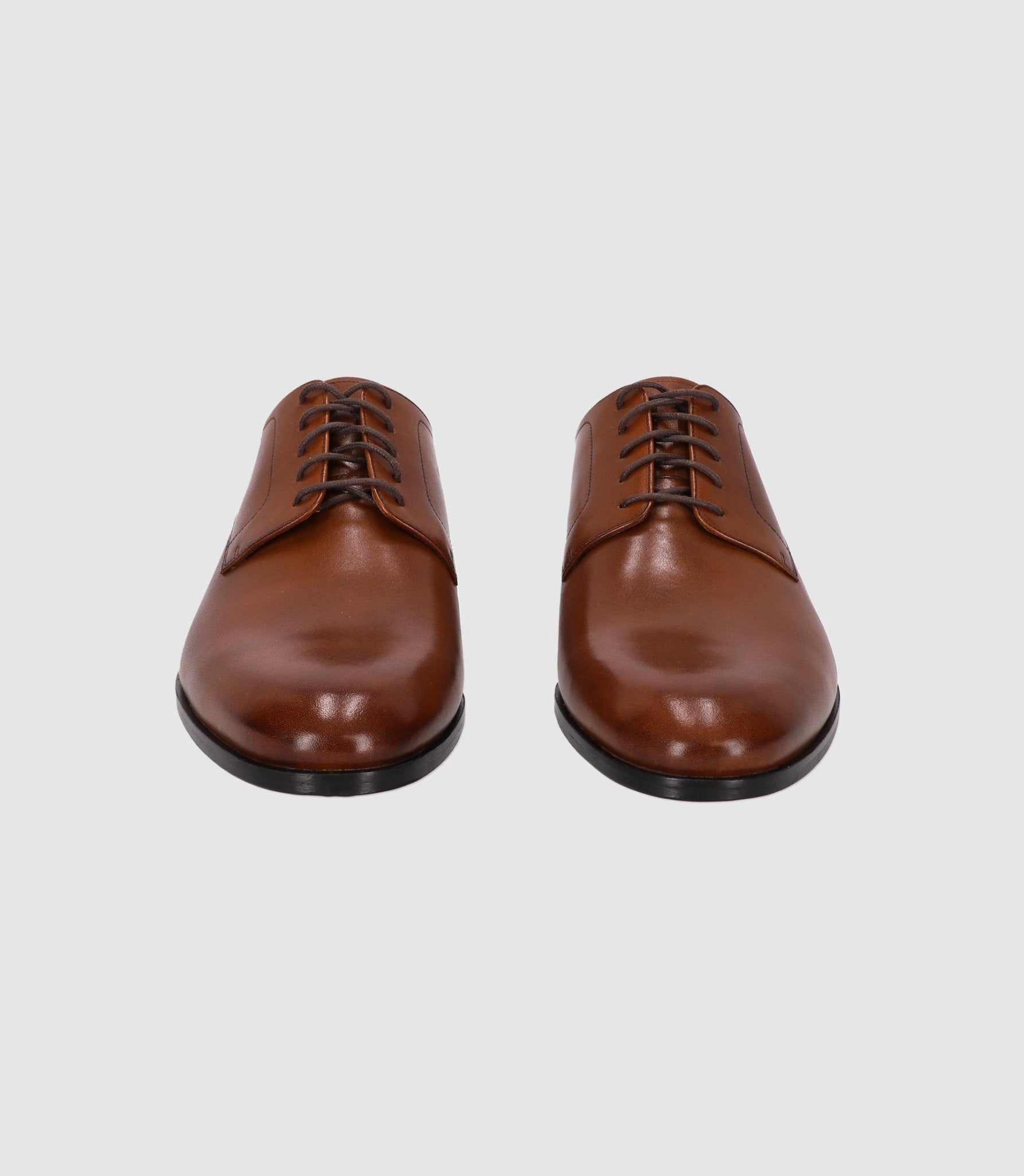 Chaussures derby en cuir marron - IZAC