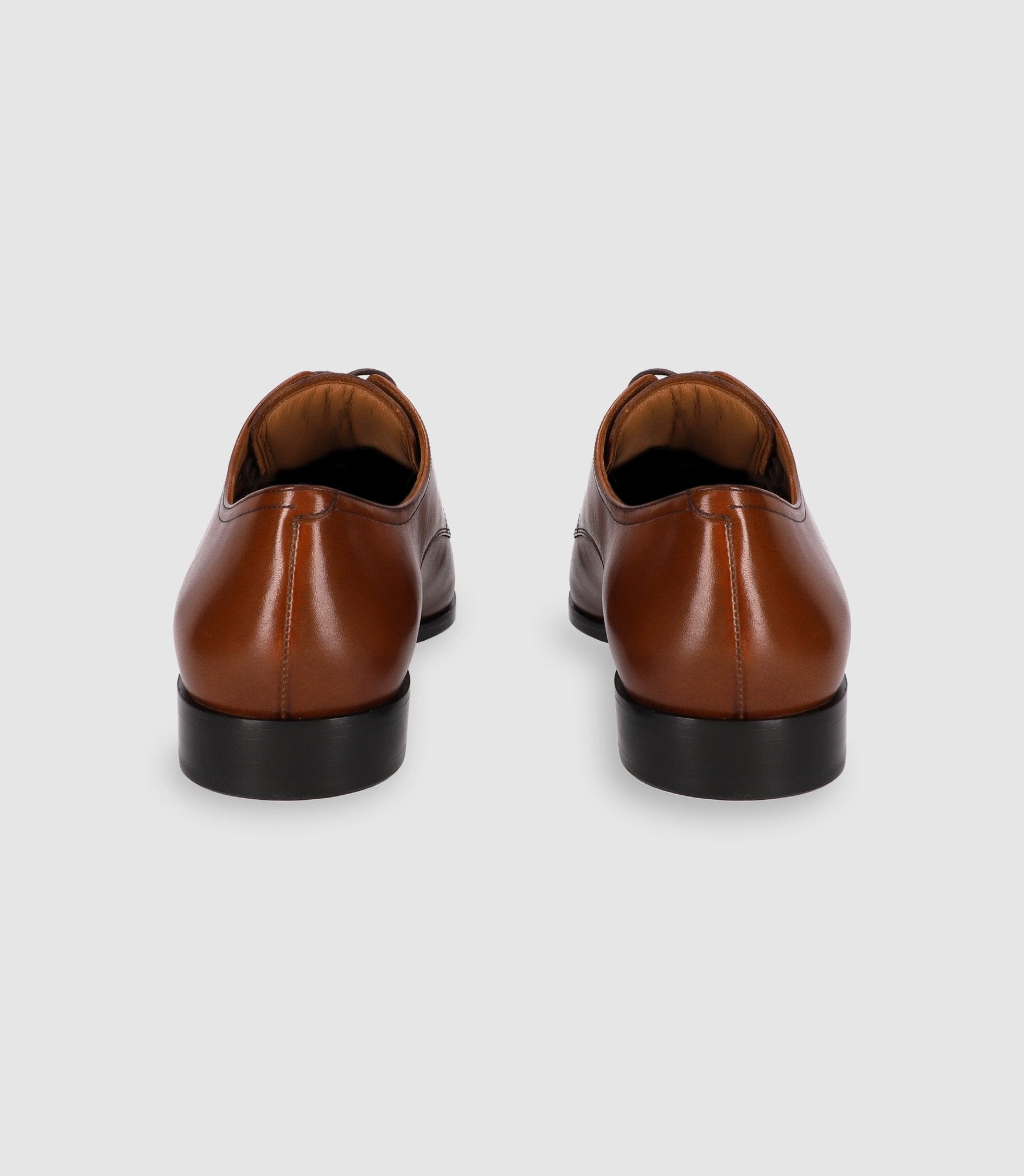 Chaussures derby en cuir marron - IZAC