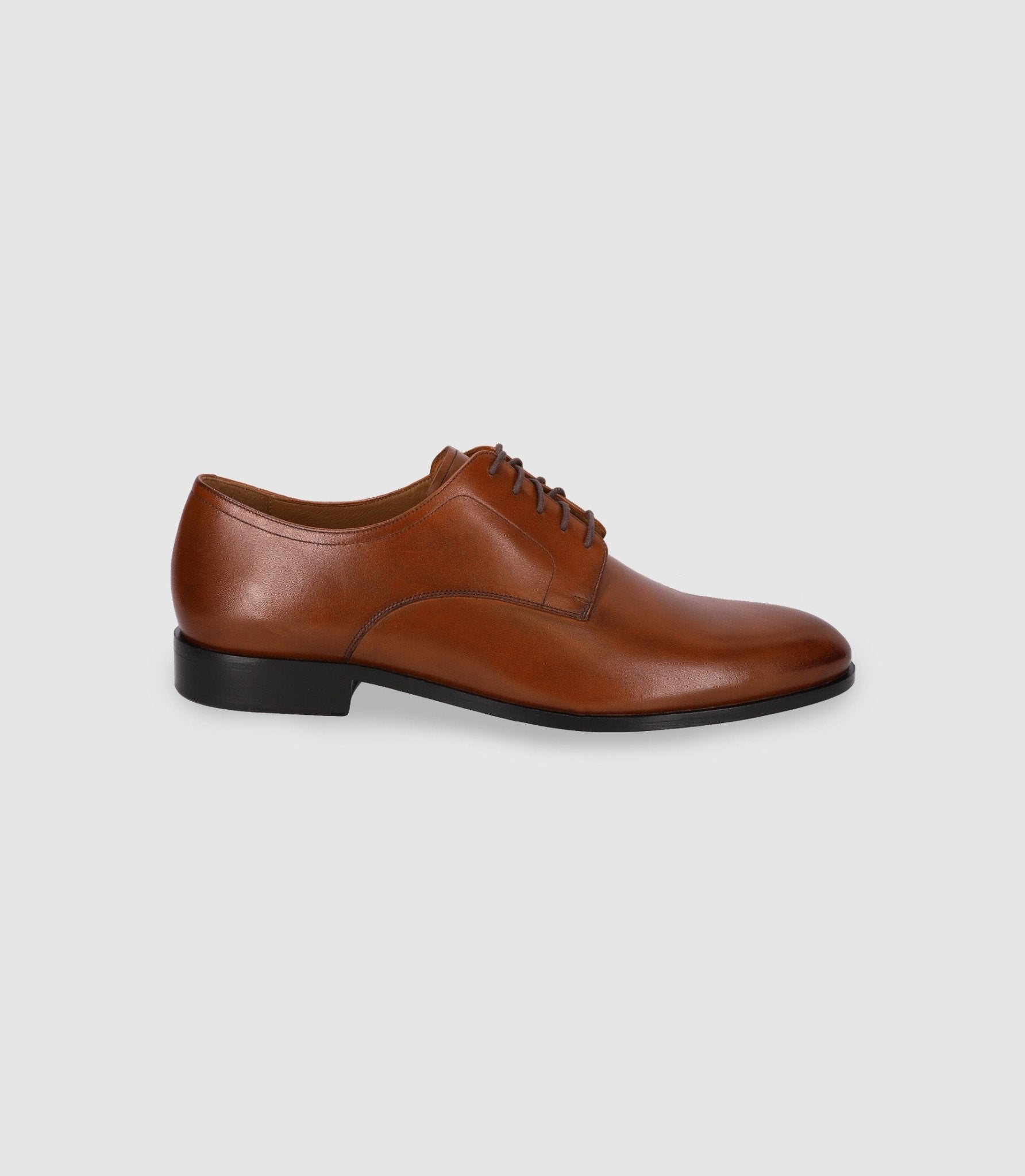 Chaussures derby en cuir marron - IZAC
