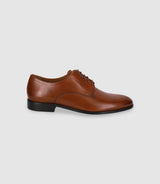 Chaussures derby en cuir marron