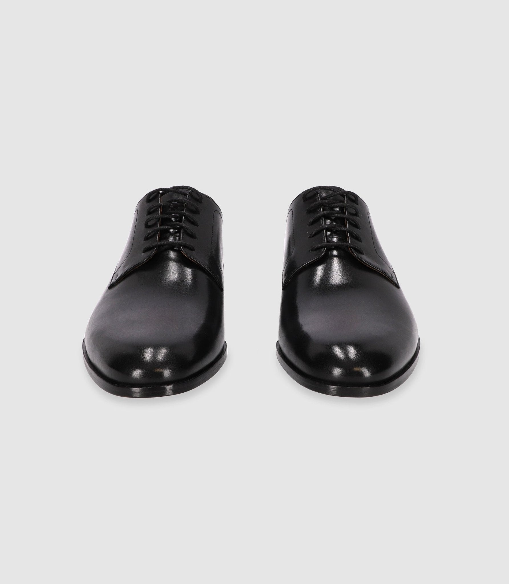 Chaussures derby en cuir noires - IZAC