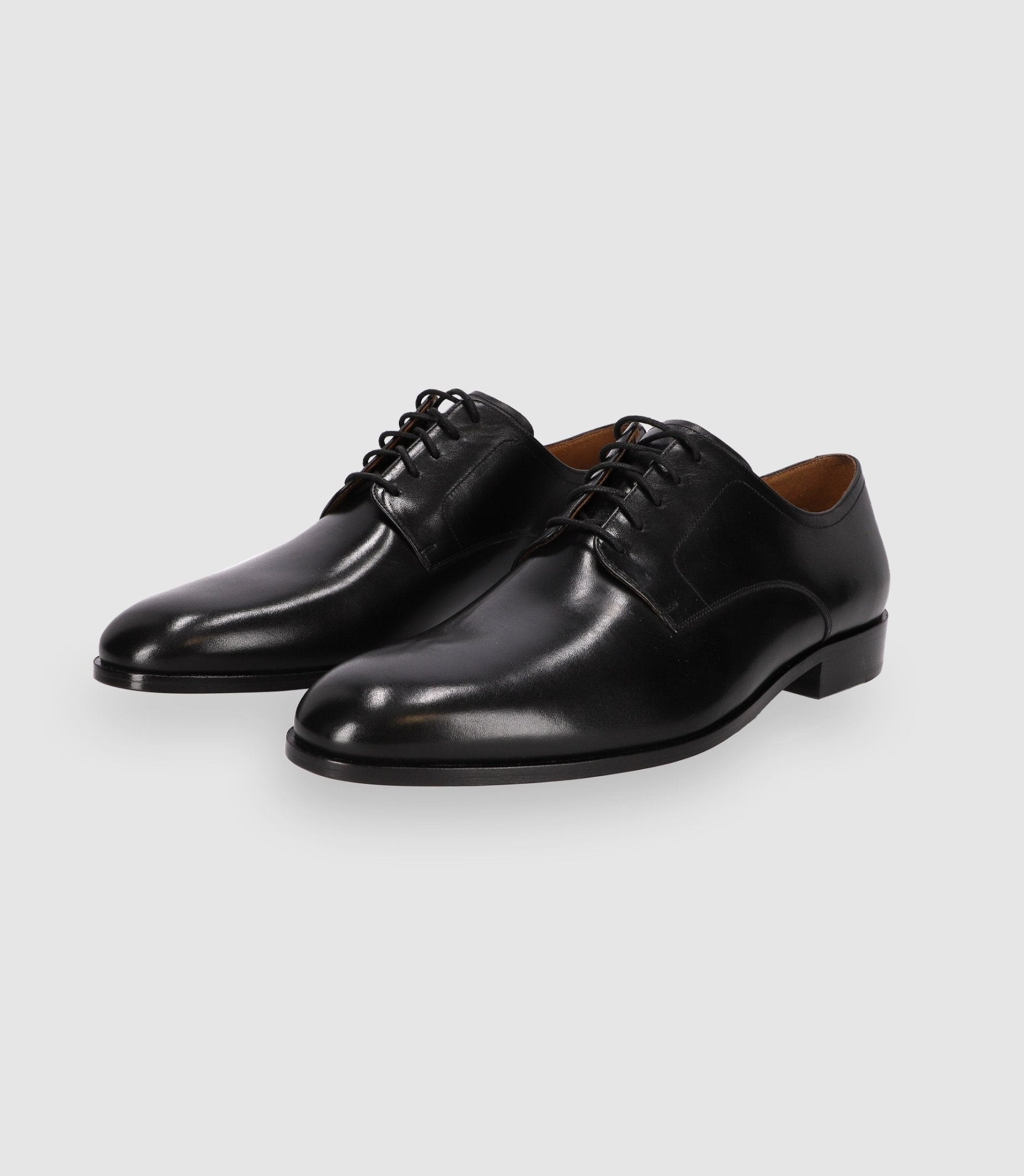 Chaussures derby en cuir noires - IZAC