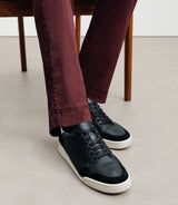 Baskets en cuir noir - IZAC