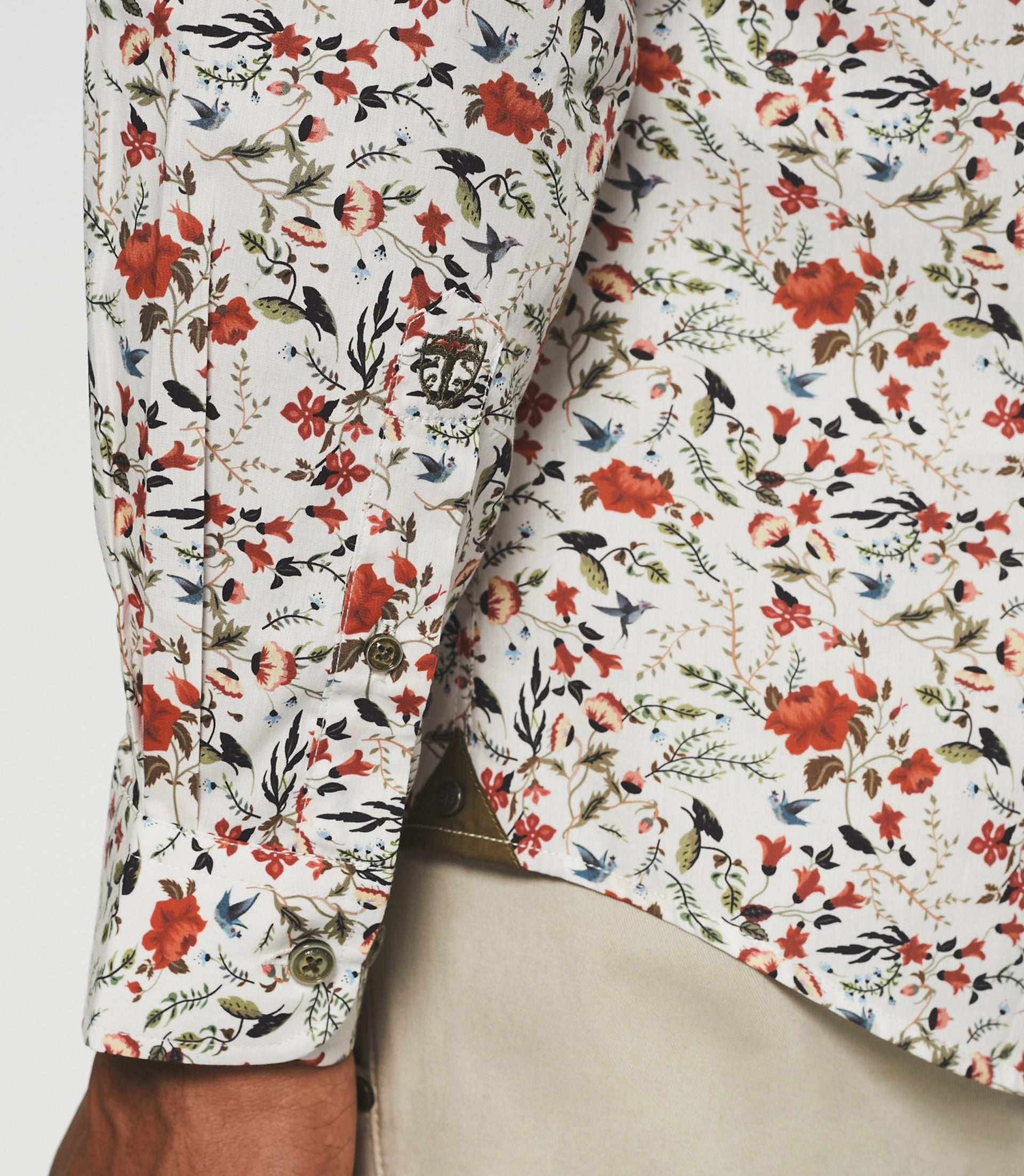 Chemise casual à imprimé blanche JILL - IZAC