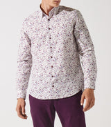 Chemise à imprimé floral vieux rose JACKI - IZAC
