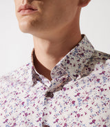 Chemise à imprimé floral vieux rose JACKI - IZAC