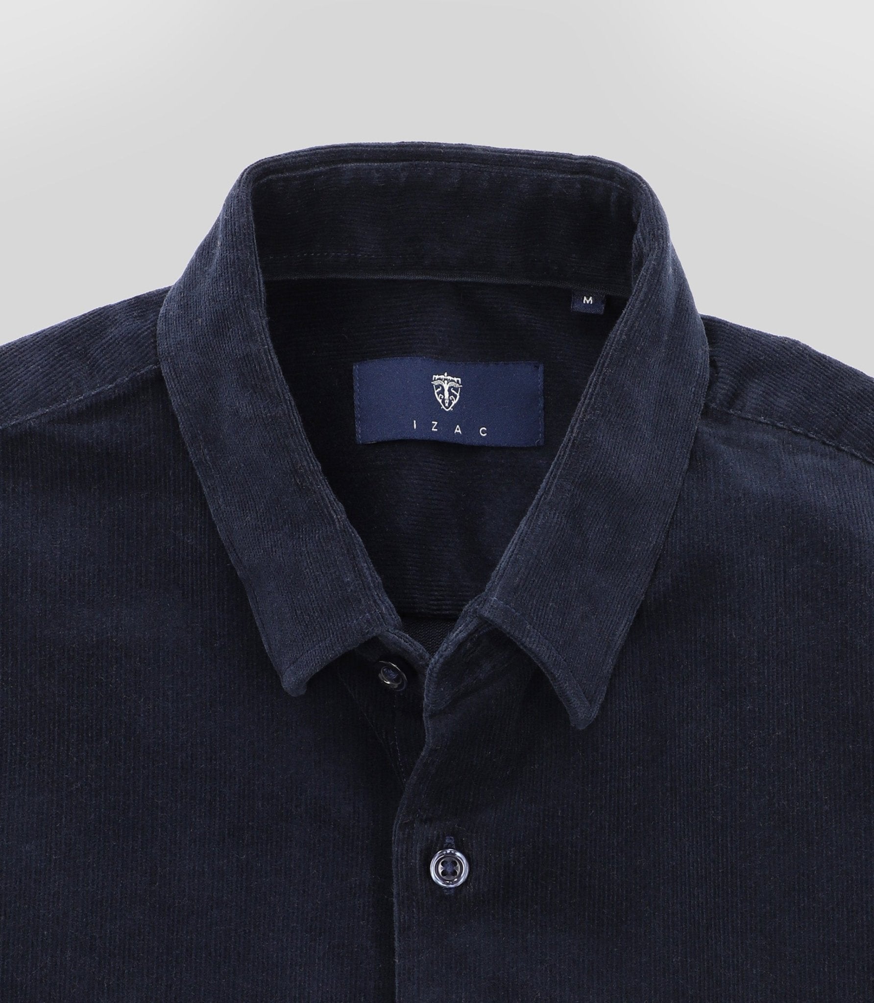 Chemise en velours marine - IZAC