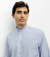 Chemise casual col mao ciel - IZAC