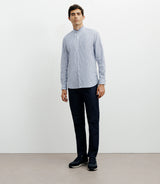 Chemise casual col mao ciel - IZAC