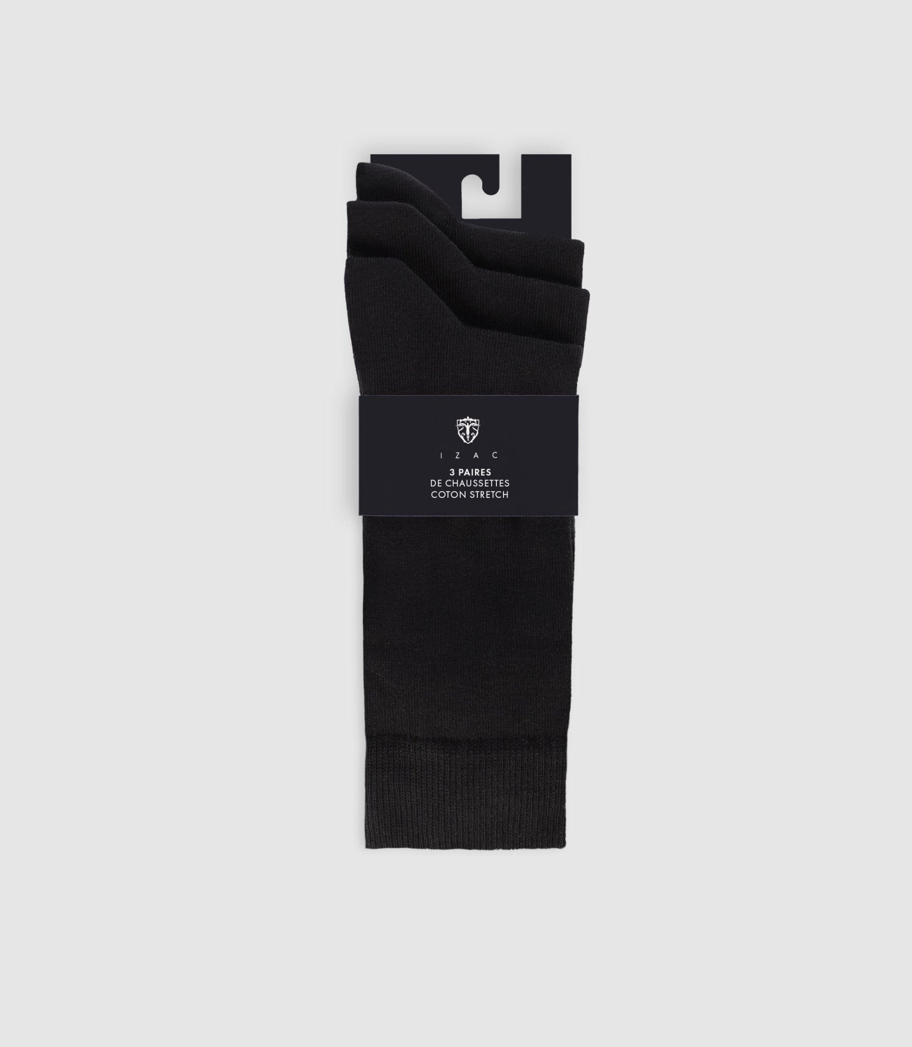Boite de 3 chaussettes noires - IZAC