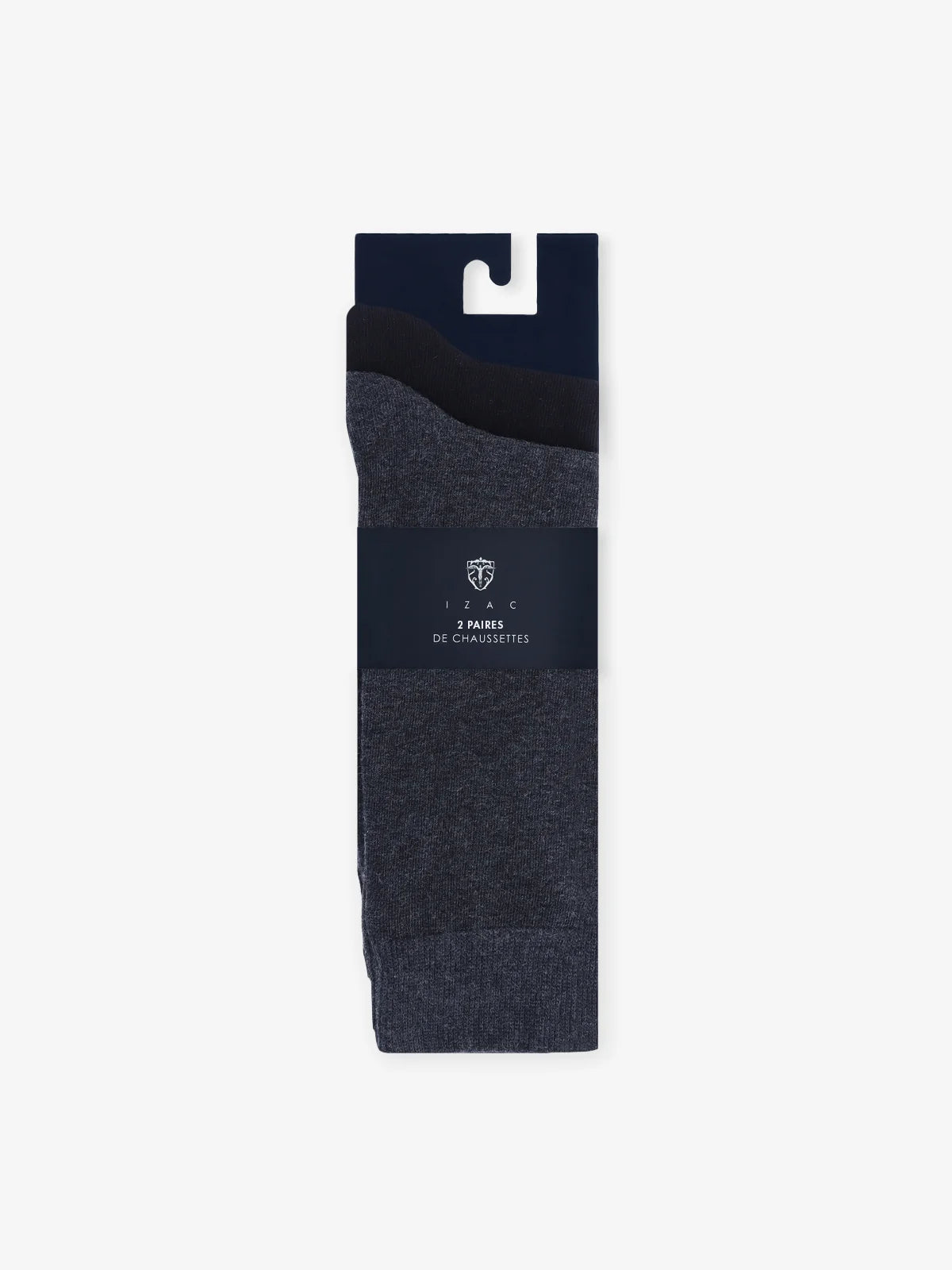 Pack de 2 chaussettes anthracite - IZAC