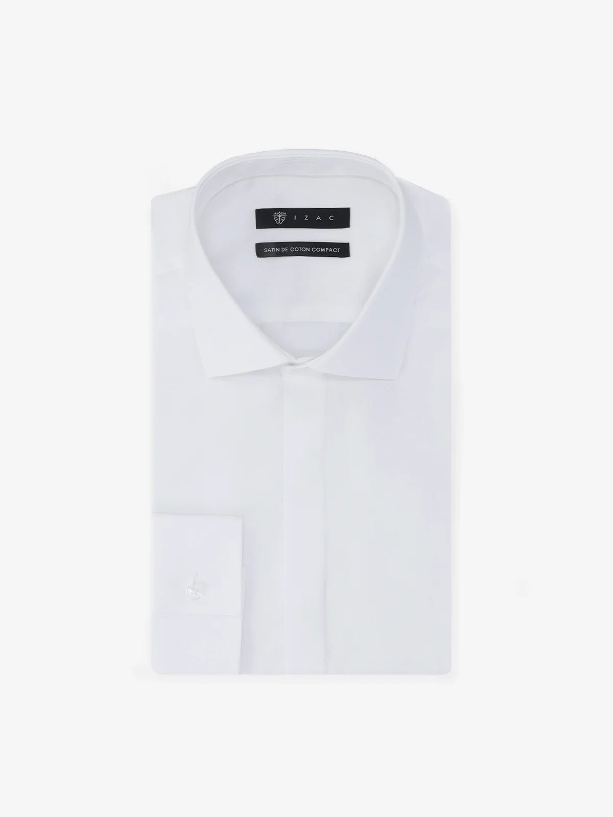 Chemise satin de coton blanche - IZAC