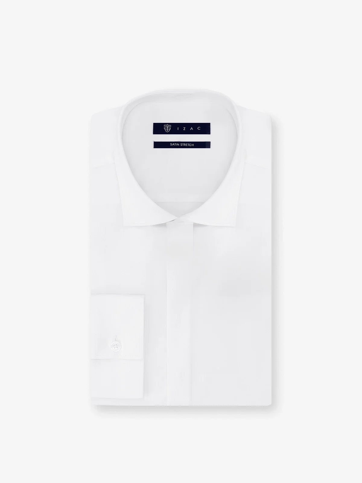 Chemise ville satin de coton ecru - IZAC