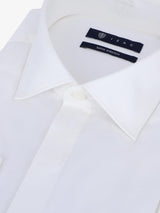 Chemise ville satin de coton ecru - IZAC