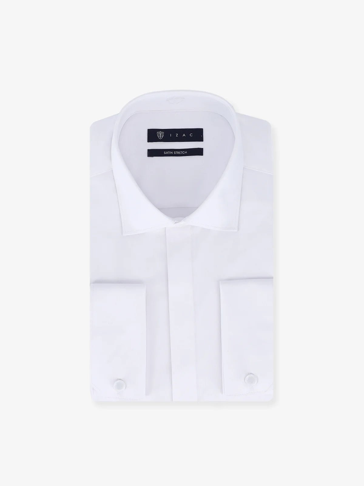 Chemise ville col italien blanche - IZAC