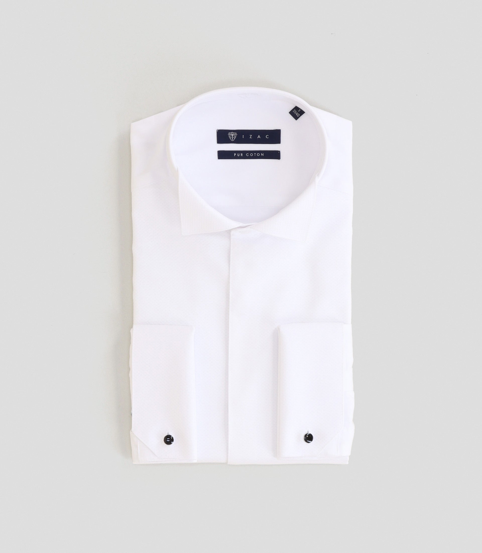 Chemise cérémonie col cassé blanche - IZAC