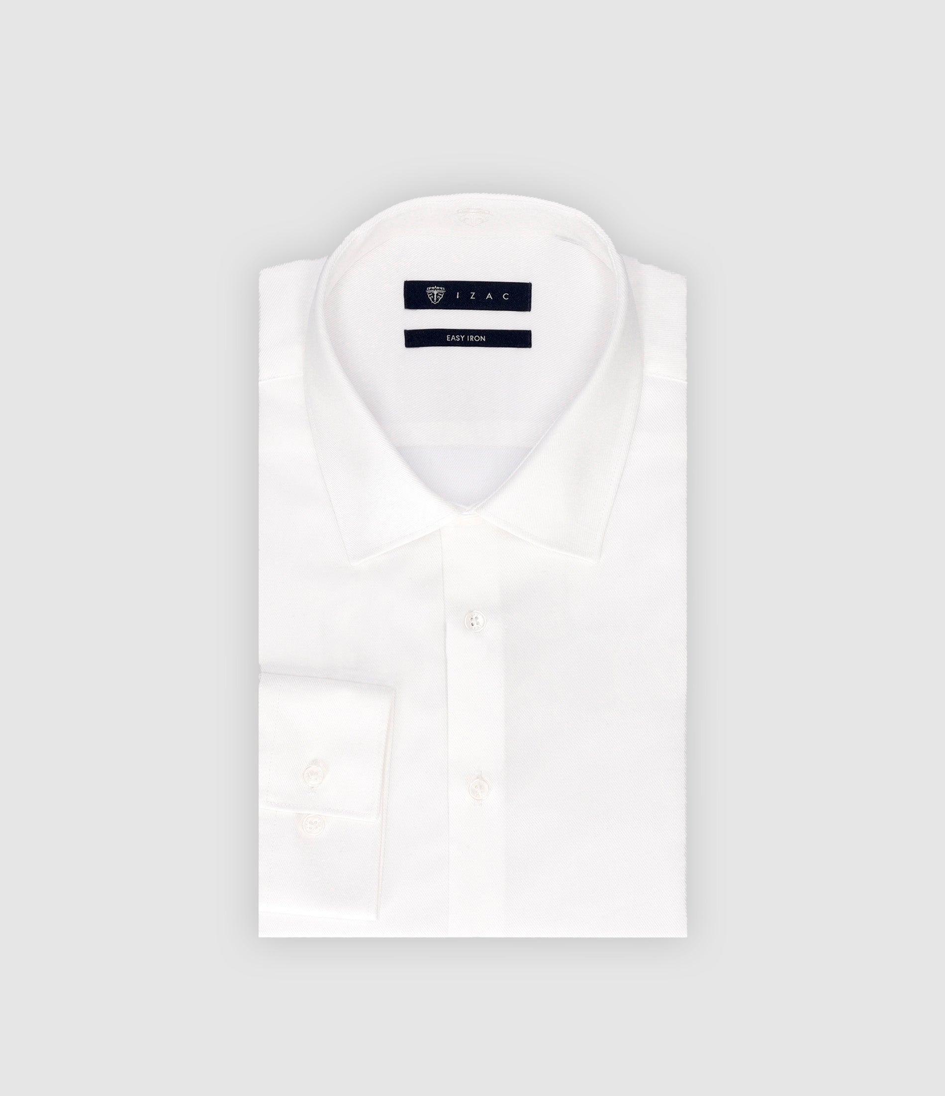 Chemise droite repassage facile blanche PASTY - IZAC