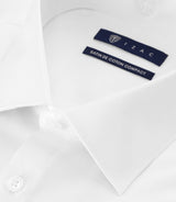 Chemise slim en satin de coton BLANC - IZAC