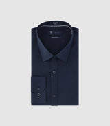 Chemise unie marine - IZAC