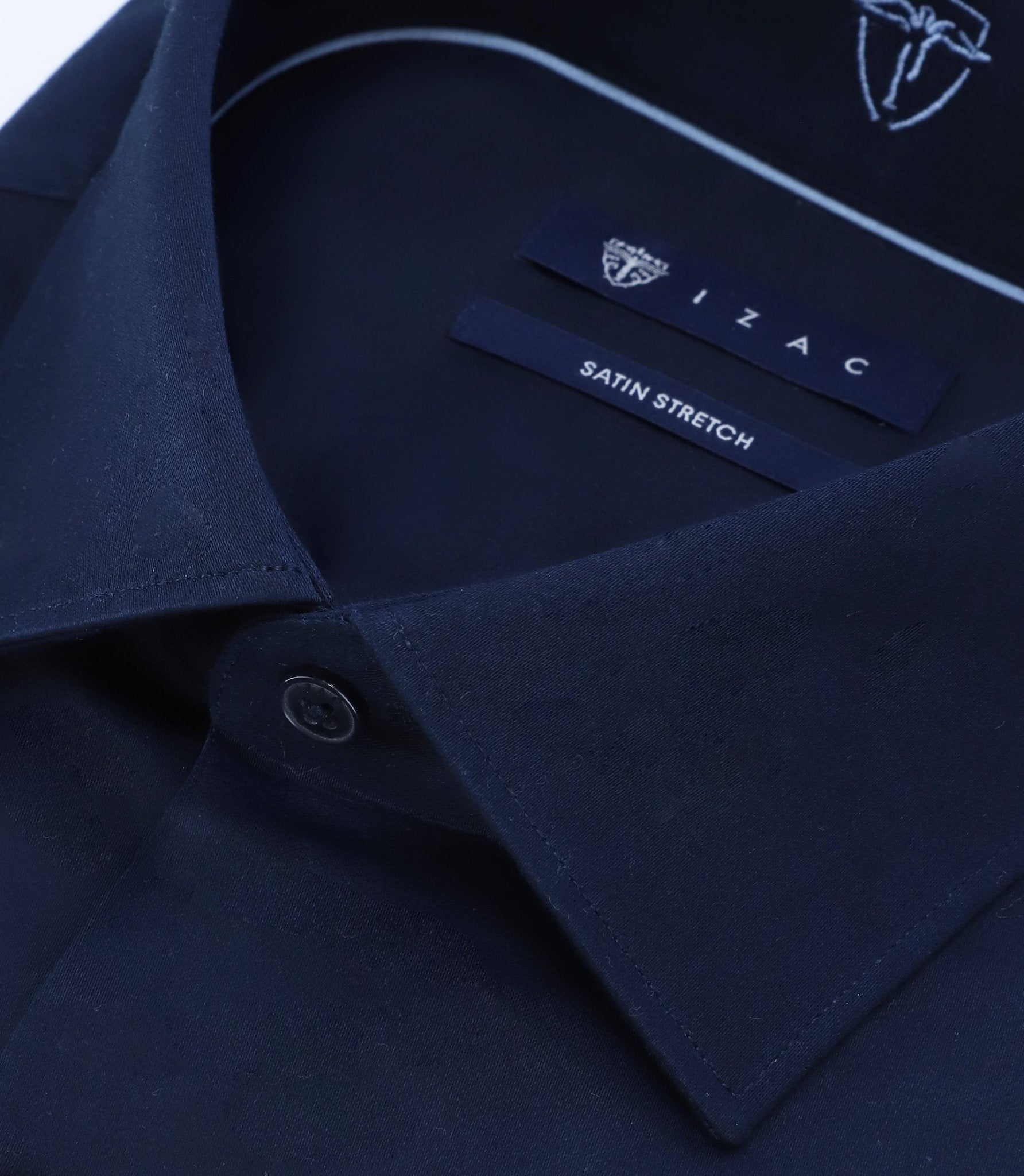 Chemise ville ajustée marine - IZAC