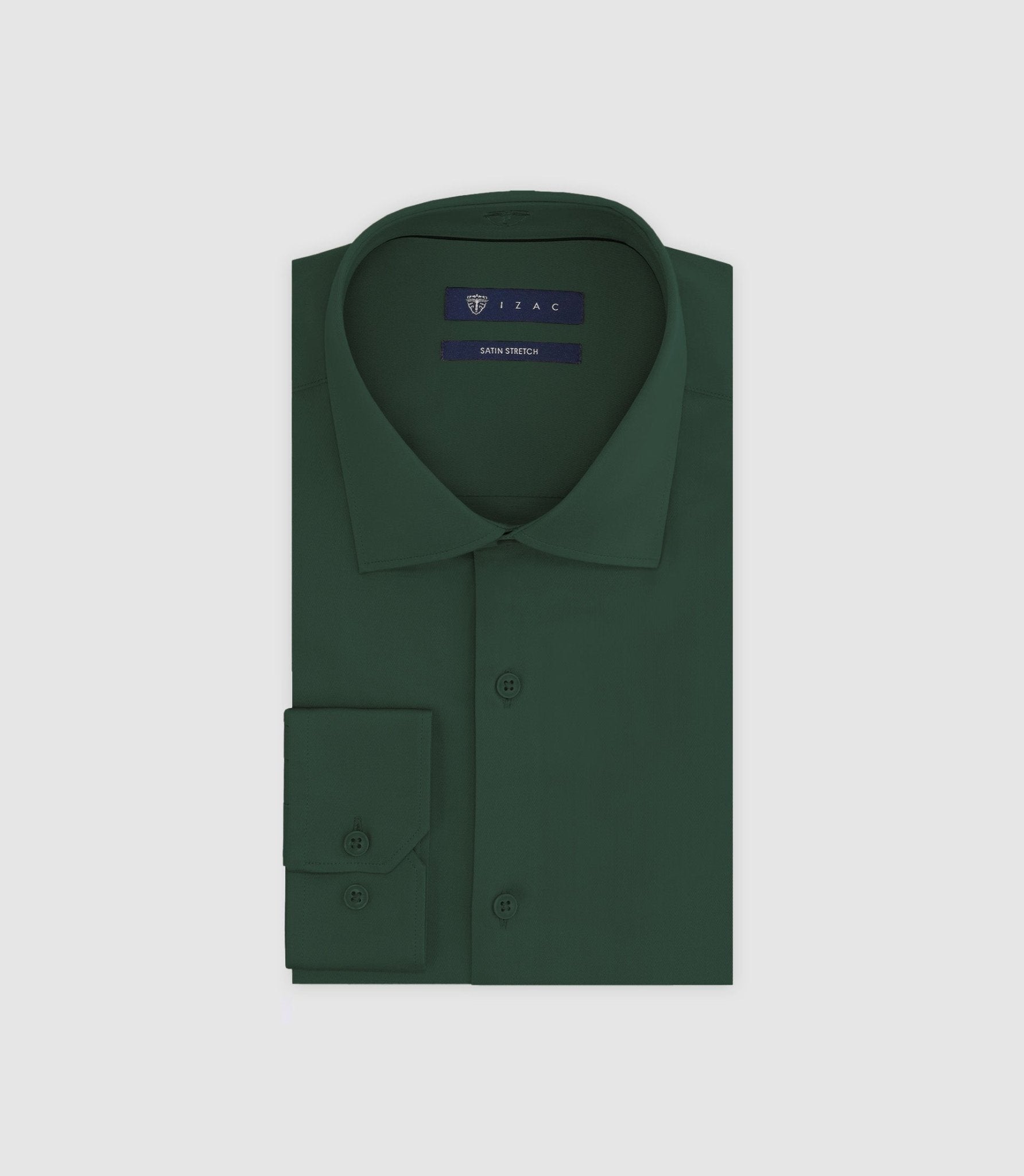 Chemise ville ajustée verte - IZAC