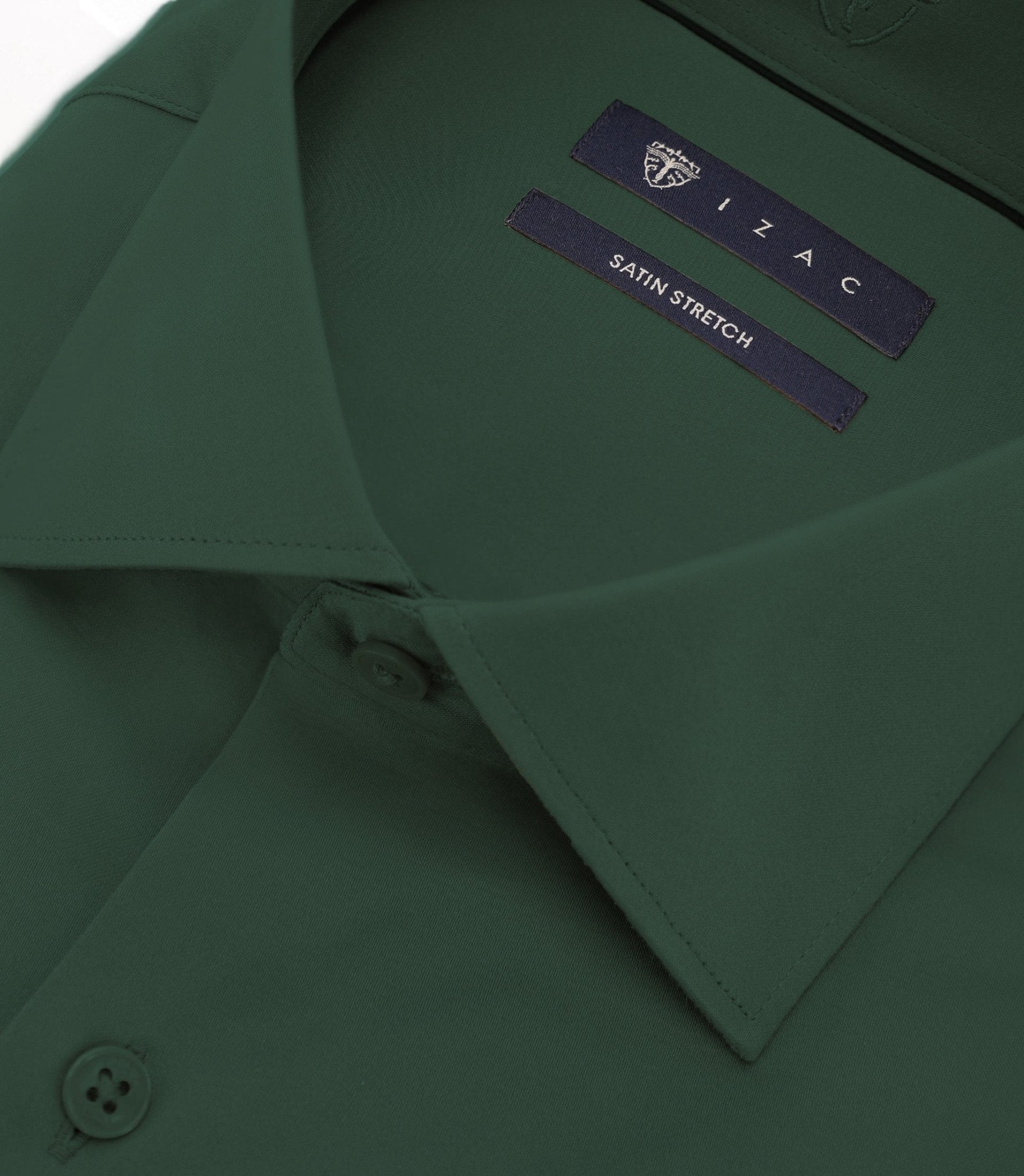 Chemise ville ajustée verte - IZAC