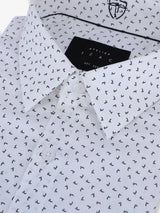 Chemise ville imprimée blanc - IZAC