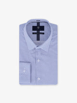 Chemise ville imprimée bleue - IZAC