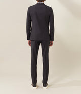Costume 2 boutons laine noir "Bartolo" - IZAC