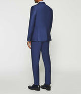 Costume 2 boutons laine BLEU - IZAC