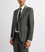 Costume 2 boutons en laine gris moyen - IZAC