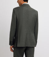 Costume 2 boutons en laine gris moyen - IZAC
