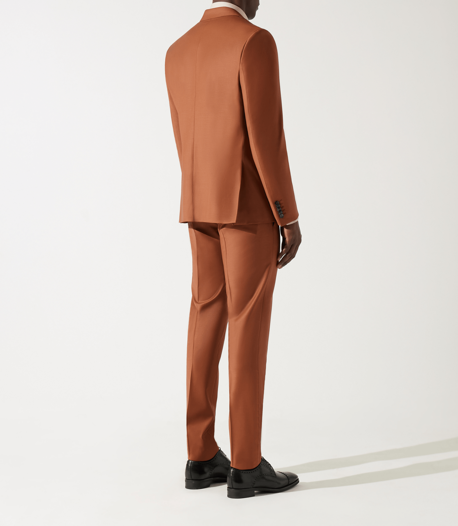 Costume 2 boutons orange brulé - IZAC