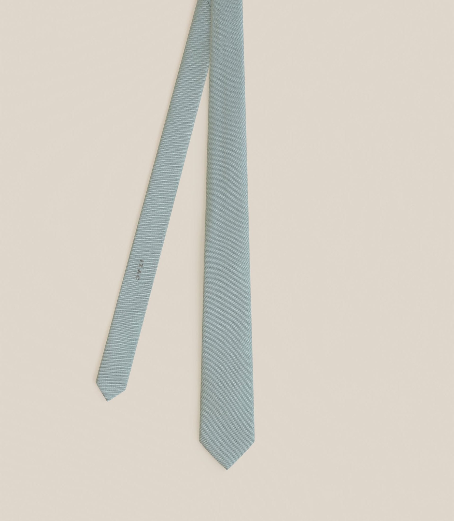 Cravate en tissu verte clair - IZAC