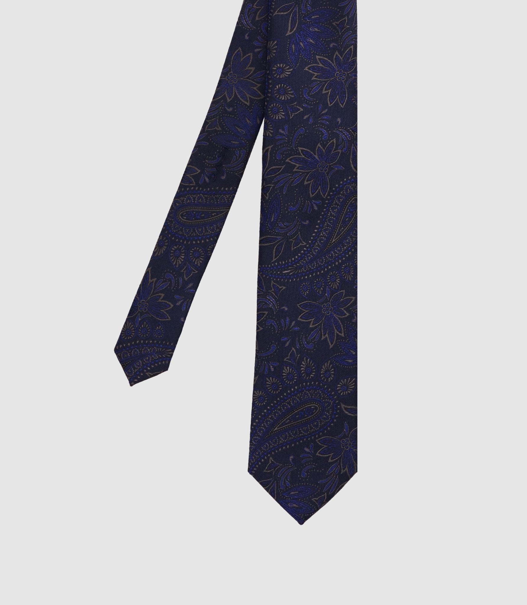 Cravate paisley 7 cm marine MASSIMOB - IZAC
