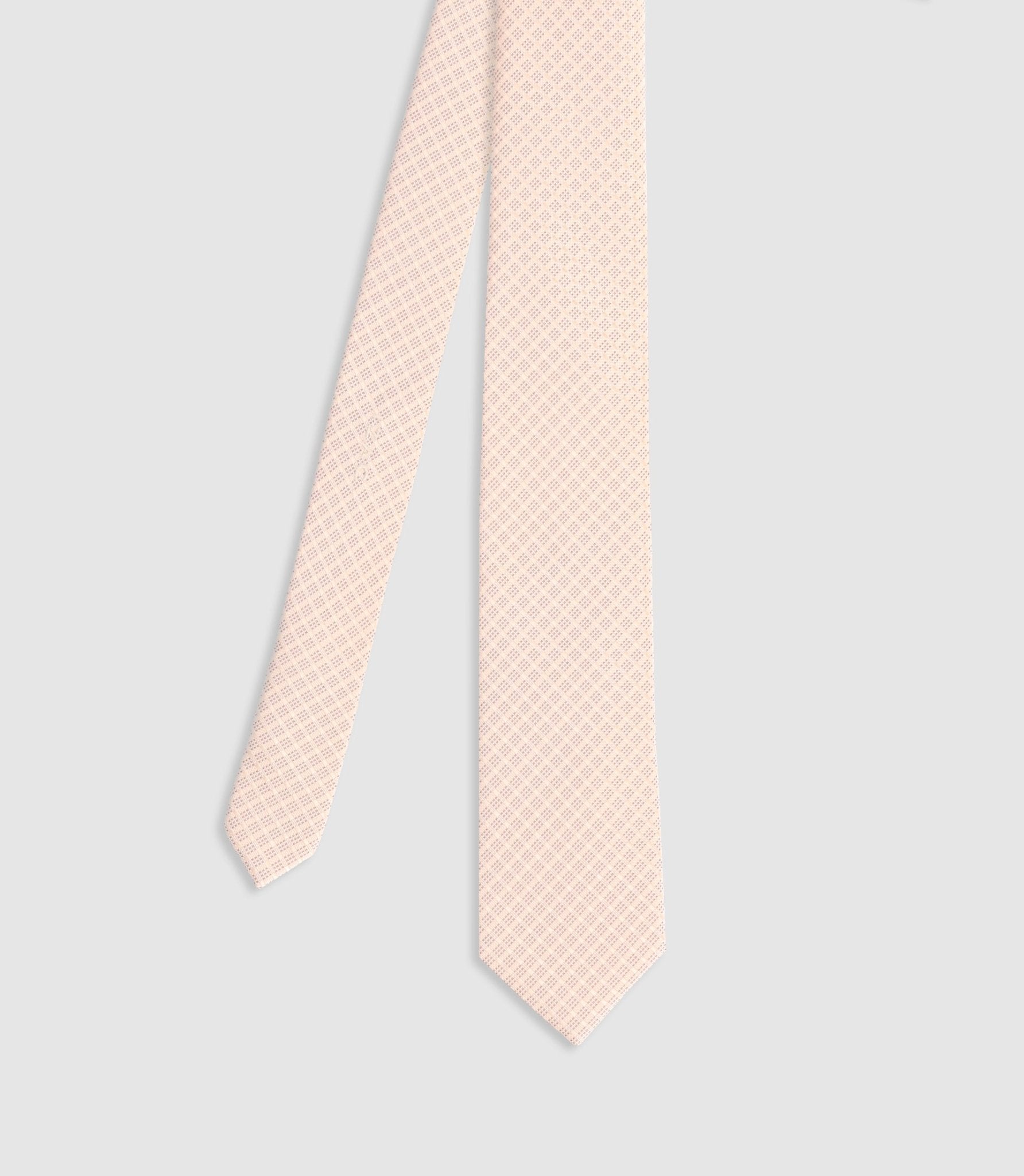 Cravate à motifs beige - IZAC