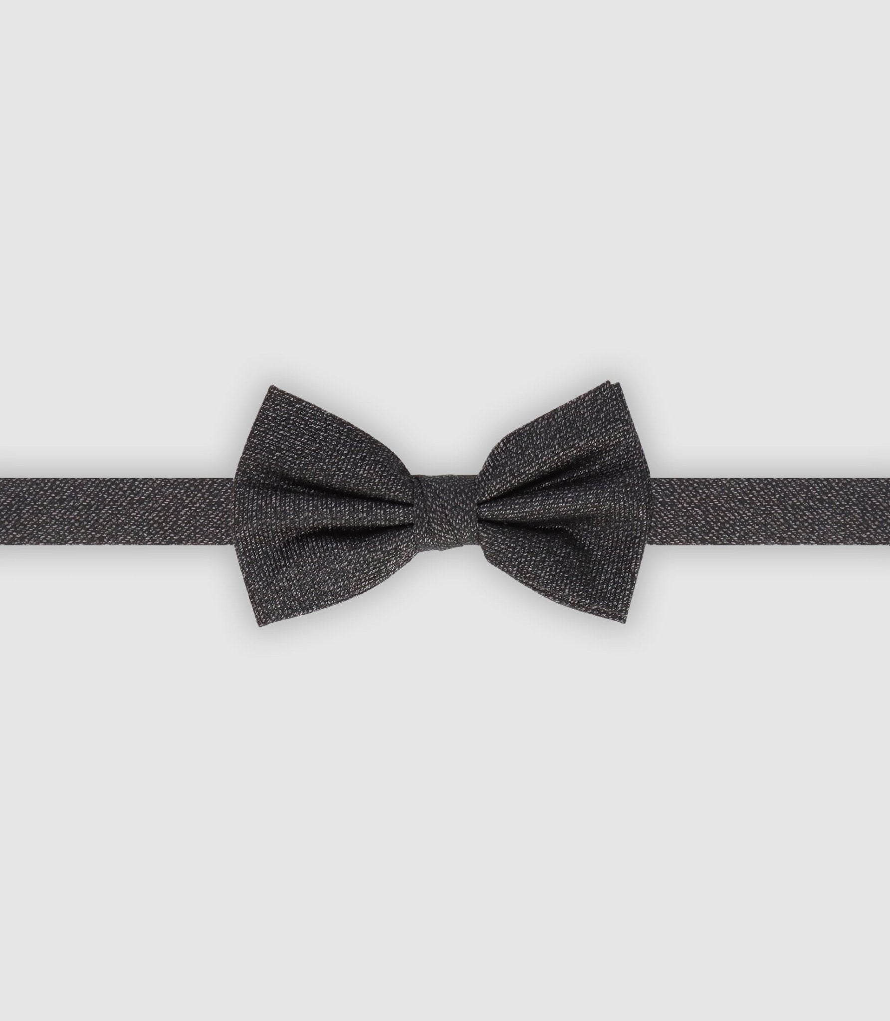 Nœud papillon en tissu uni noir - IZAC